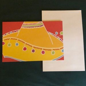 Fun FIESTA theme party invitations 8 1/2x 51/2